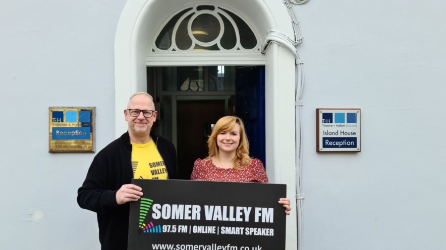 Thatcher + Hallam sponsors local radio station Somer Valley FM 